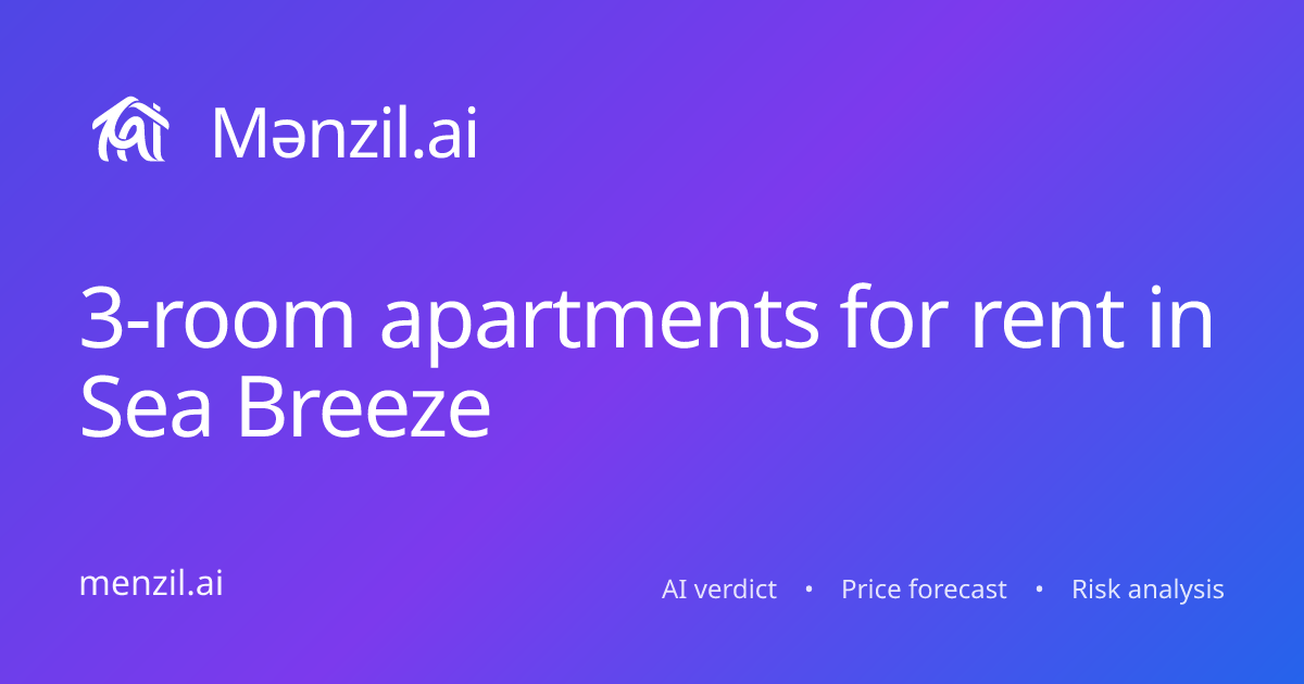 3-room apartments for rent in Sea Breeze: 22 listings, average 12.8 ...